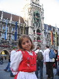 Laura at the Rathaus